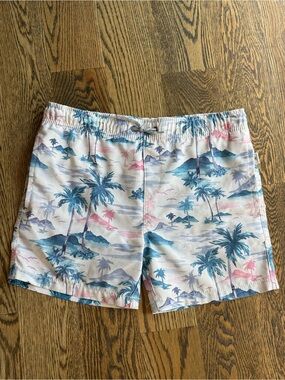 Vintage Summer Youth Swim Trunks